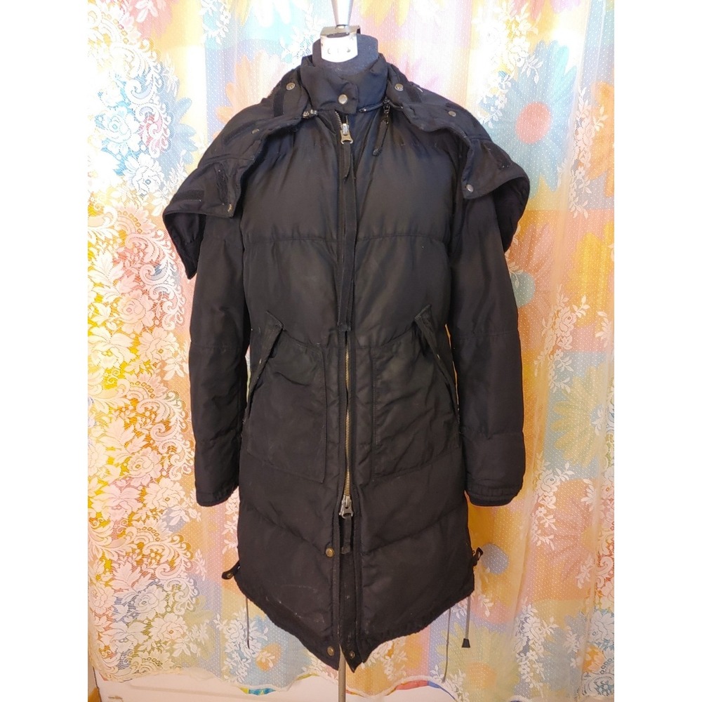 Parajumpers Masterpiece Series Womens Parka Hooded Coat Size M‎ Black Vintage - Picture 16 of 16